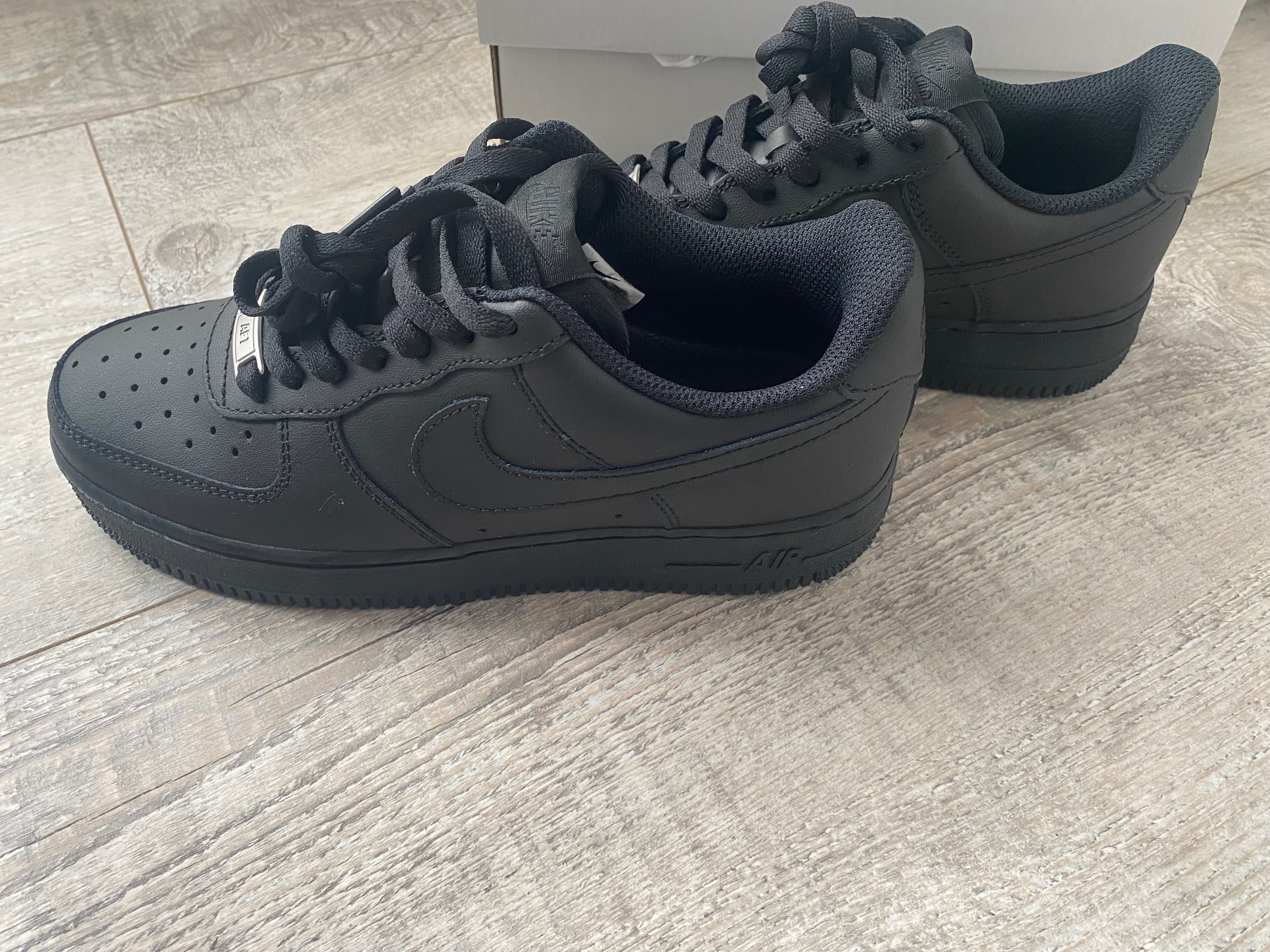 Nowe Nike air force 1 czarne r. 38,5