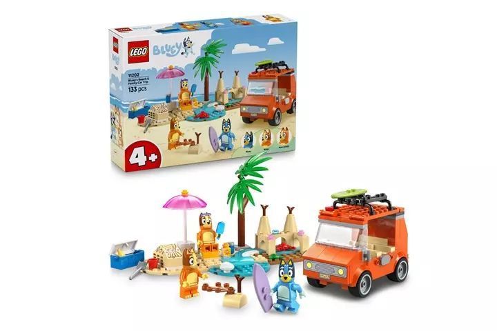 LEGO Bluey Blue i rodzinna wycieczka samochodem 11202. LEGO