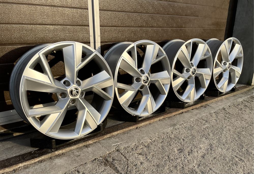 4x felgi aluminiowe Alufelgi 5x112 r19 et43 7J Oryginalne Skoda Kodiaq