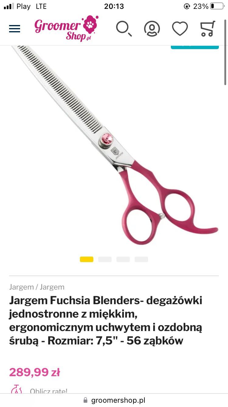 Nożyczki groomerskie Jargem