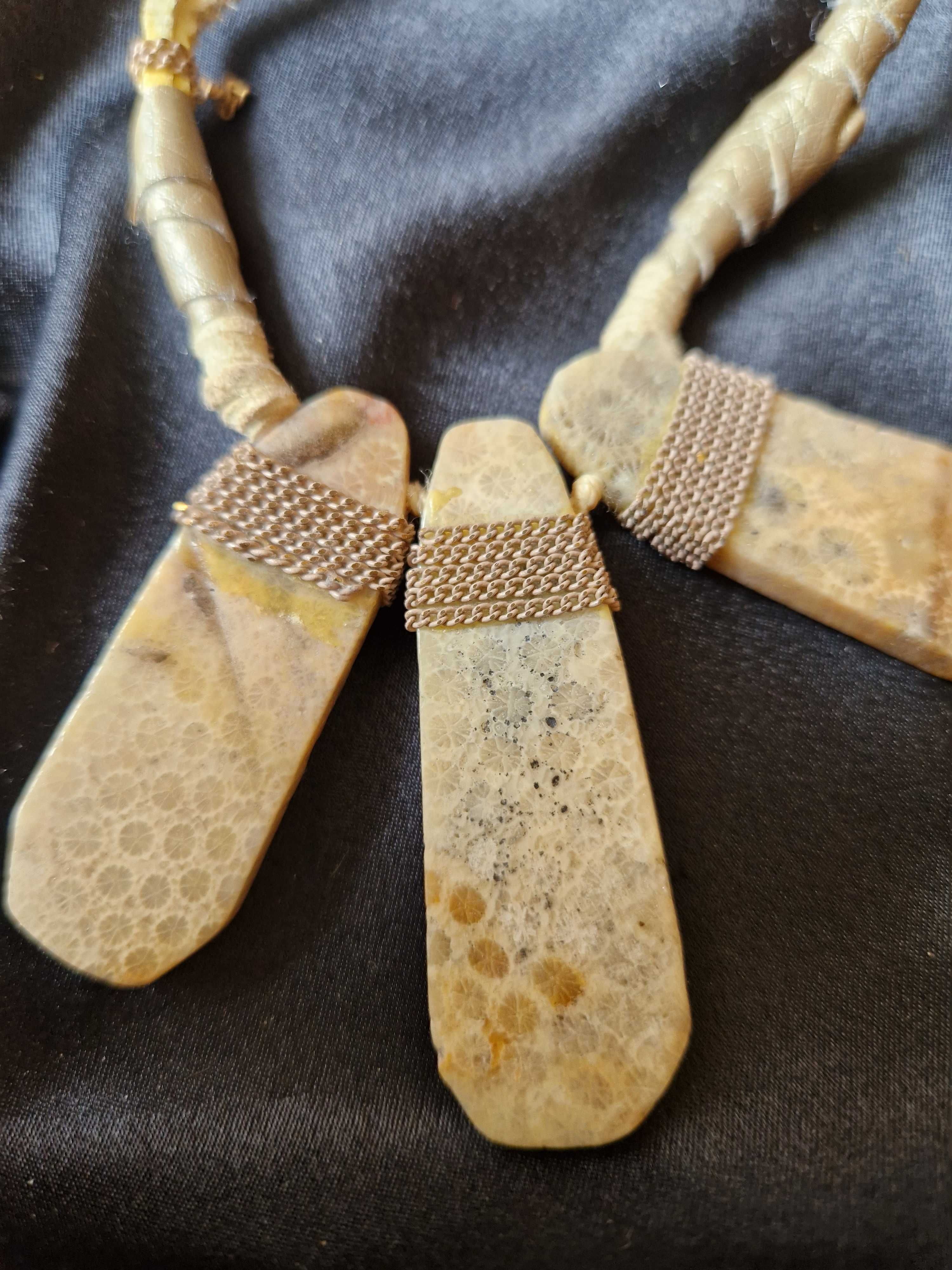 Naszyjnik z PANAMY z kamienia naturalnego + GRATIS