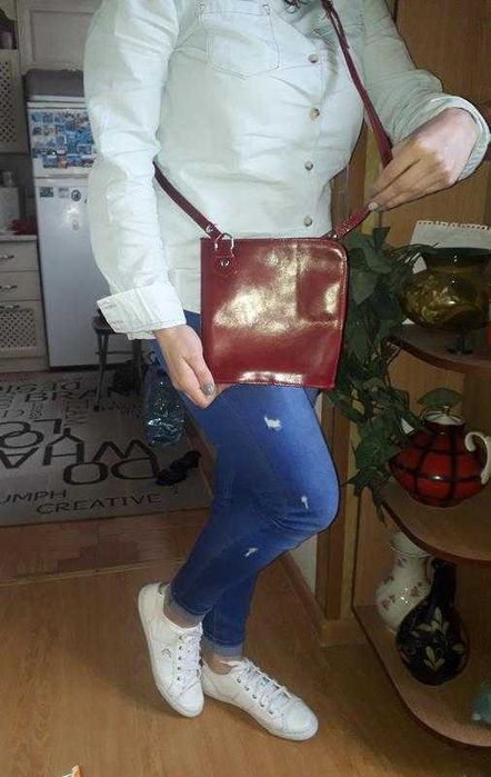 Натуральная кожа/практичные  сумочки/кросс боди