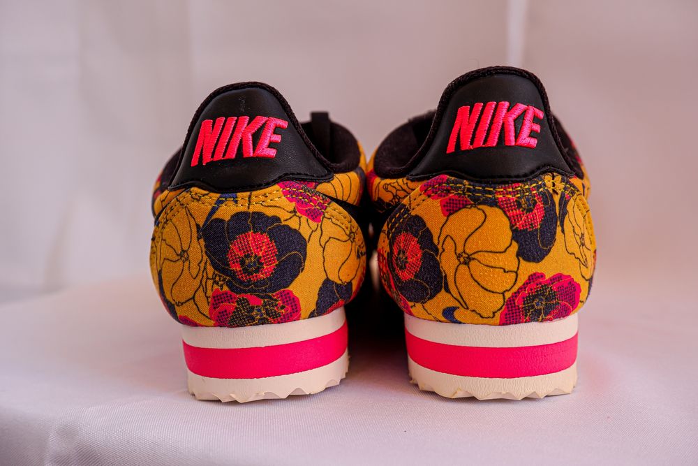 Nike cortez floral beje