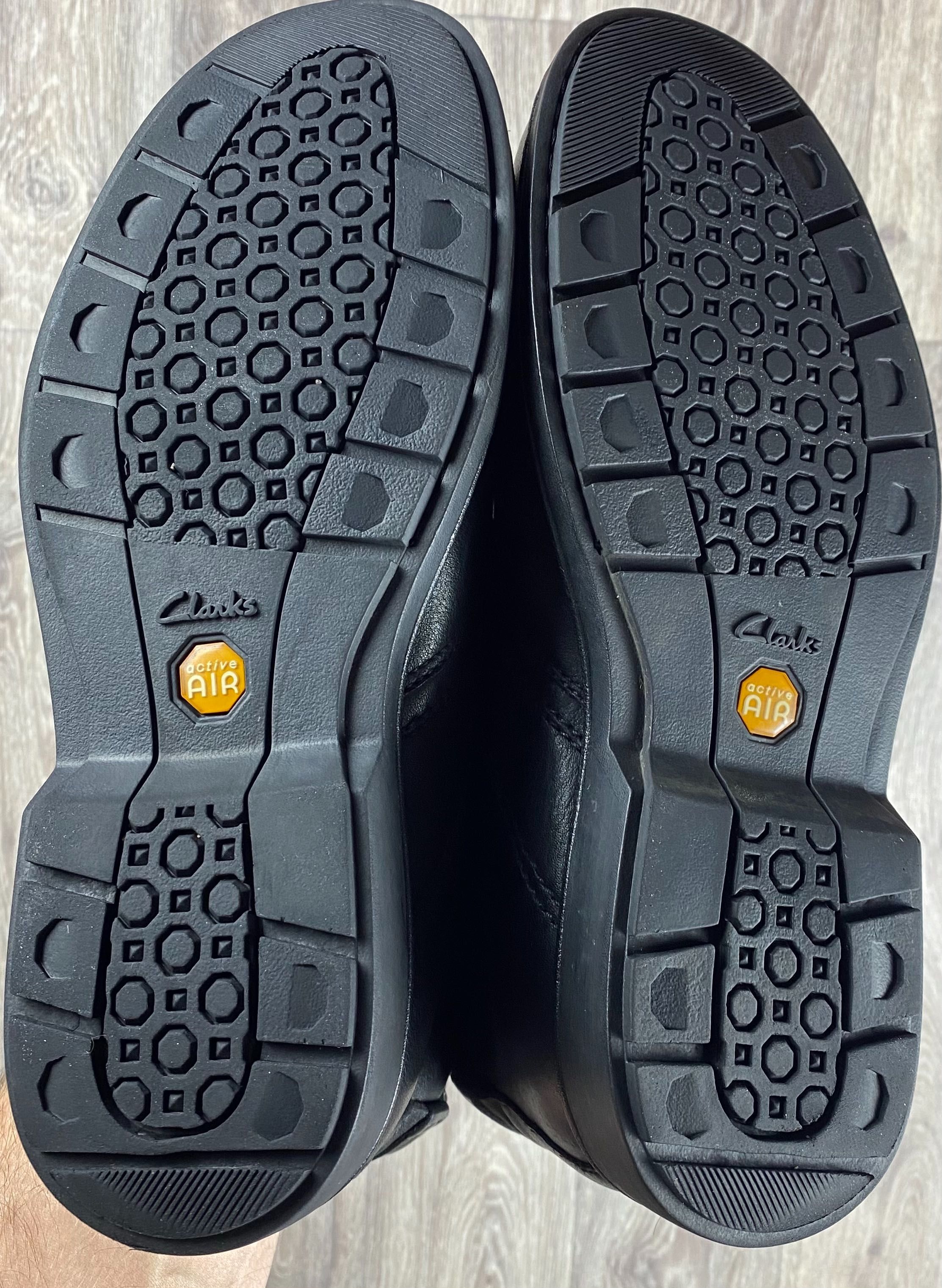 Clarks active air gore-tex ботинки 45 размер кожаные чёрные оригинал