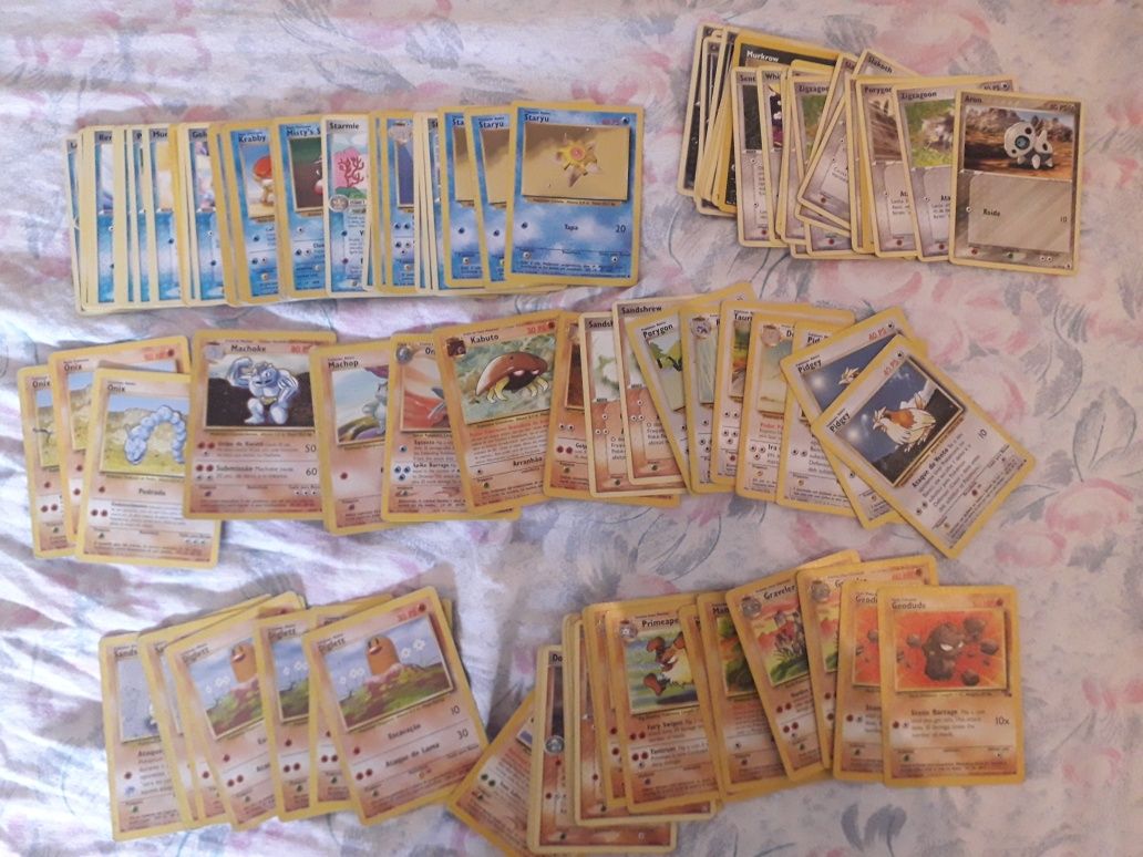 Cartas Pokemon Negociáveis, Antigas Raras, muito raras e normais