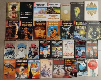 50x książki fantasy SF Resnick Dick Silverberg Dickson Zajdel