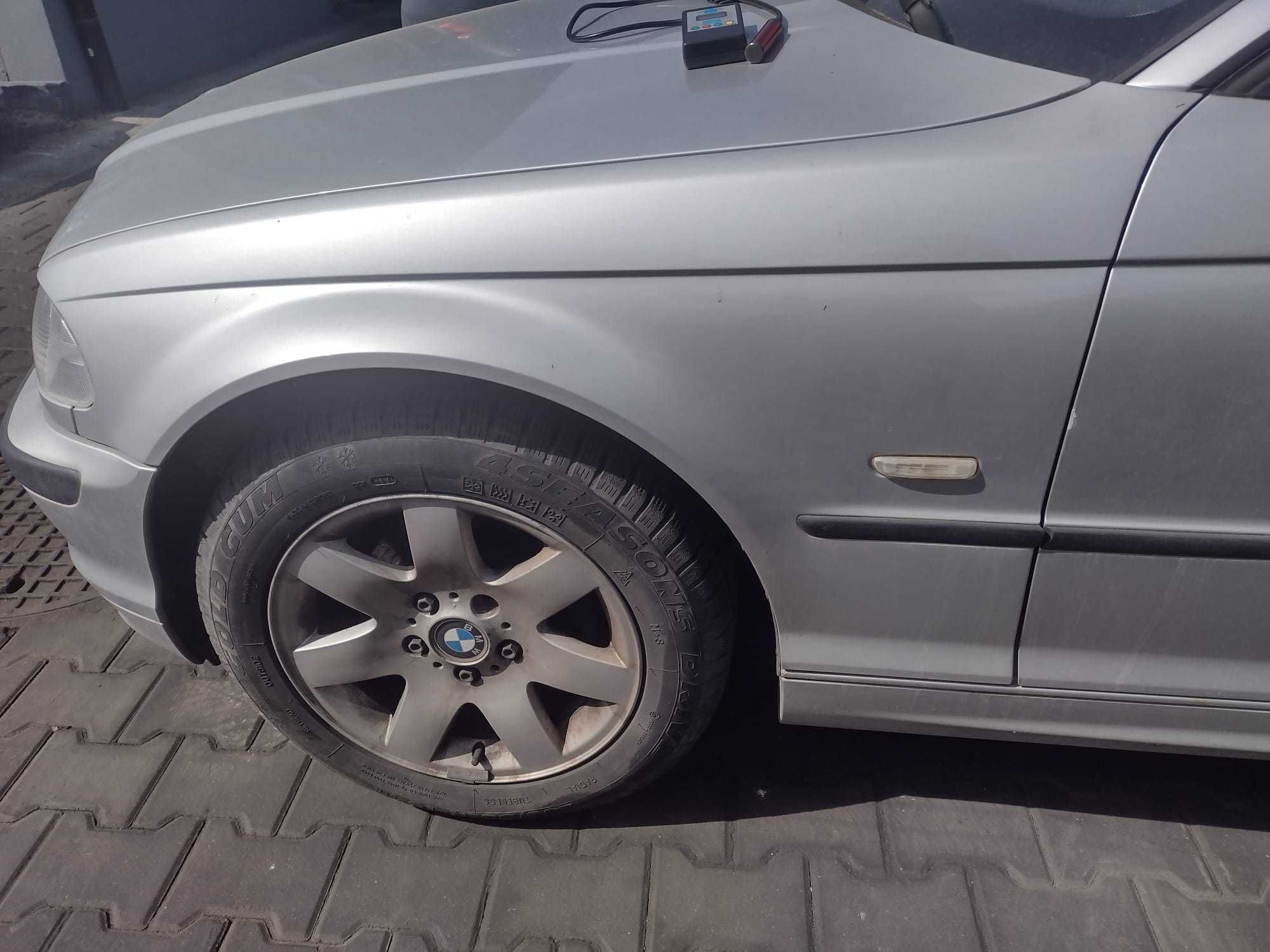 błotnik przód przedni prawy lewy BMW E46 titansillber metallic