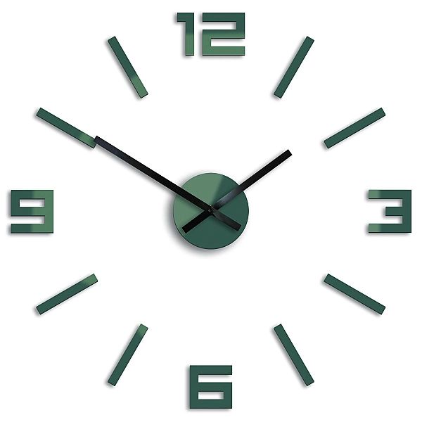 Zegar Ścienny Arabic Szary 3d Duży 50 cm