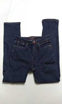 Spodnie jeansy ciemnoniebieskie 36/38 S/M skinny damskie