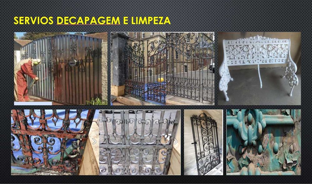 Decapagem e limpeza de pecas e acessórios