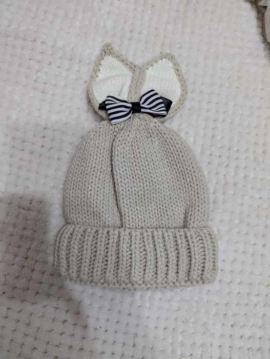 Нова тепла зимова шапка на дівчинка 1-4 роки