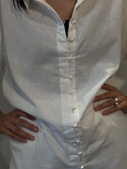 Костюм белый лен  PLT, s