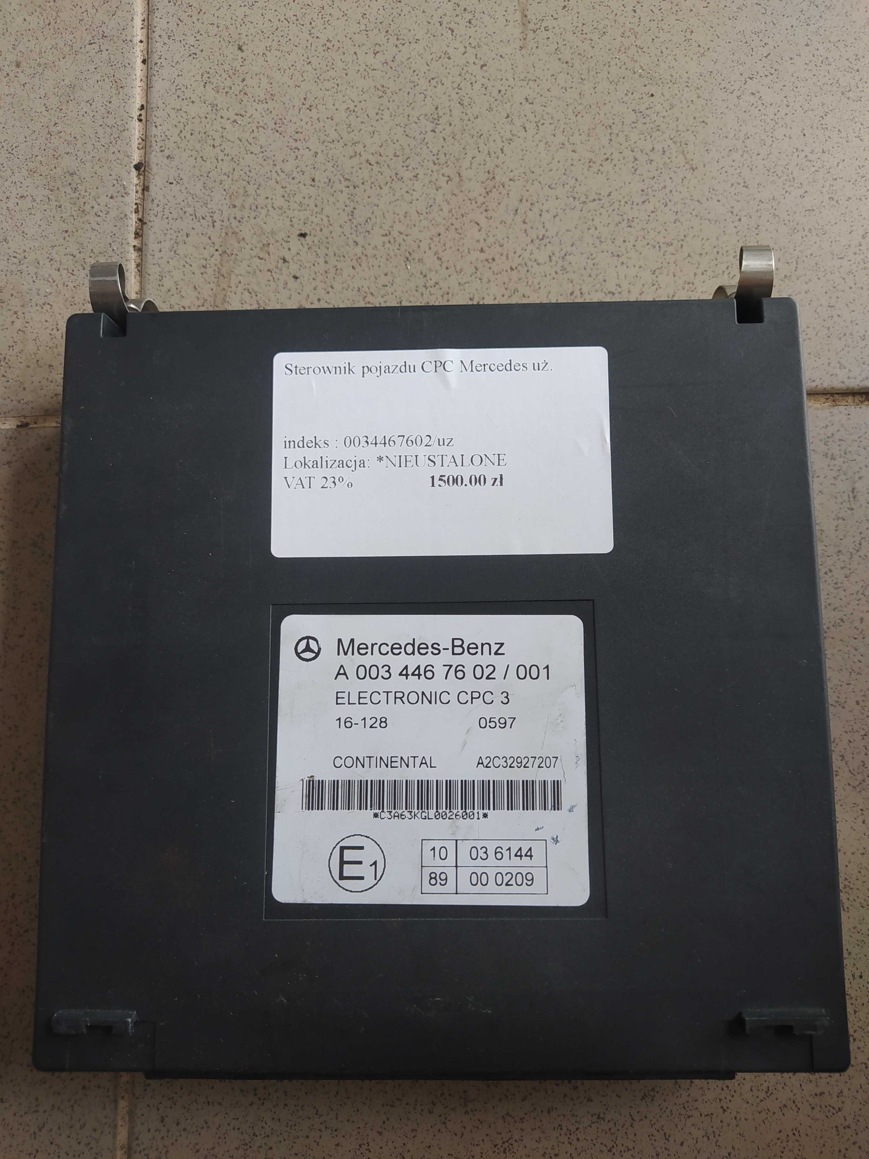 Mercedes sterownik pojazdu cpc