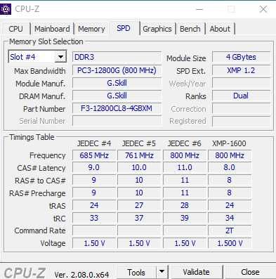 Pamięć RAM G.SKILL RipjawsX DDR3 2x4GB 8GB 1600MHz