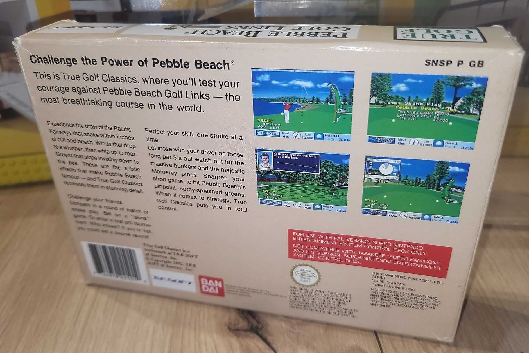 Gra Pebble Beach Golf Links - NINTENDO SNES - BDB- stan Komplet +Prot.