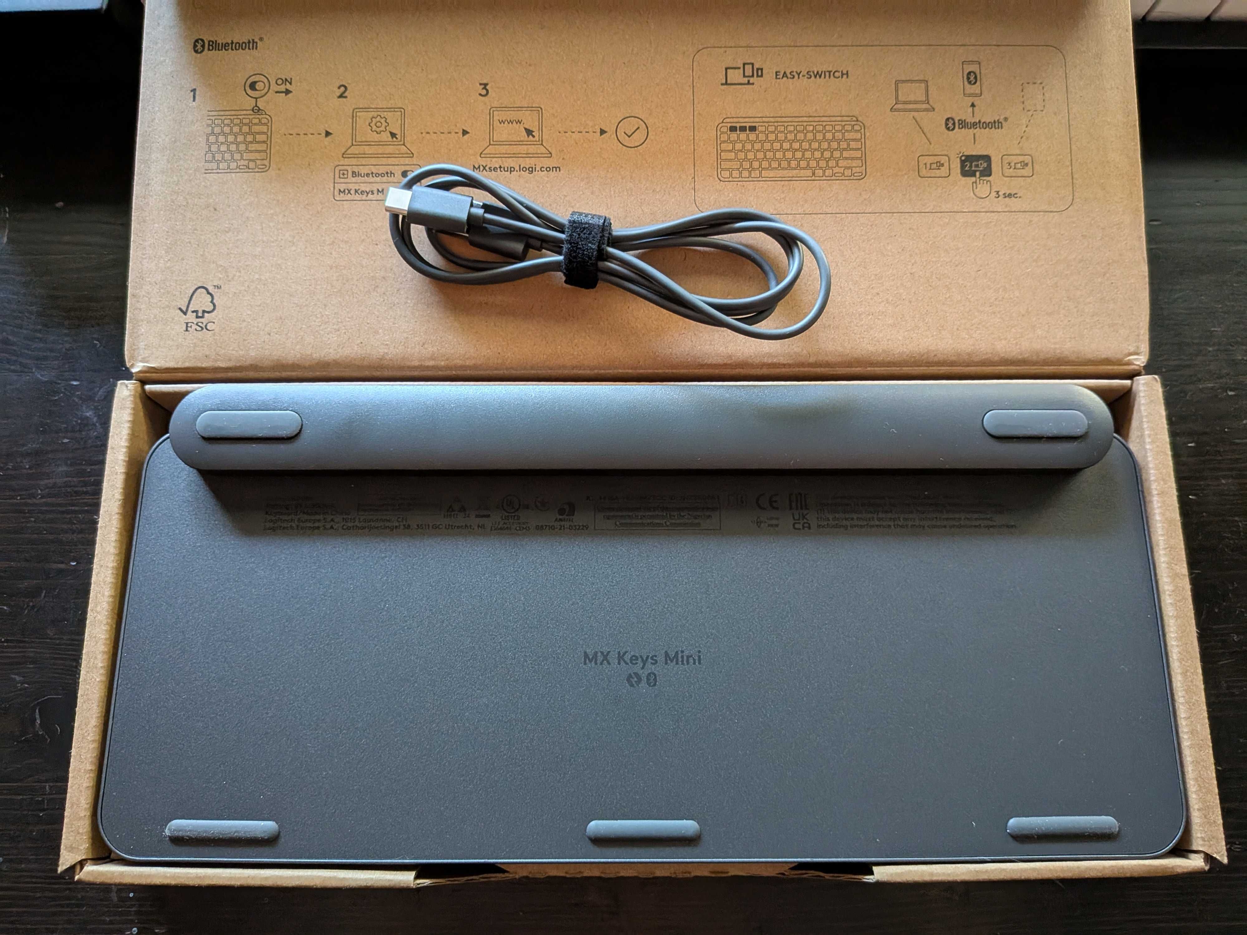 Teclado Logitech MX Keys Mini Bluetooth Graphite