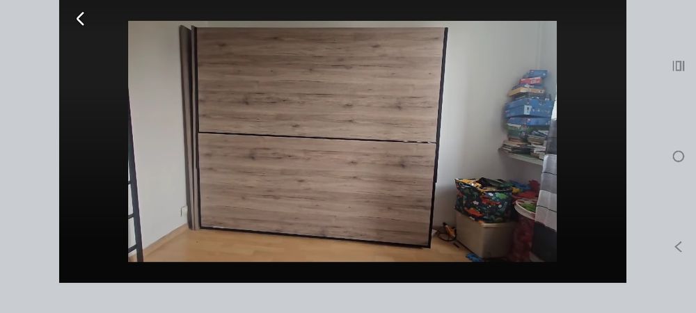 Łóżko piętrowe skladane