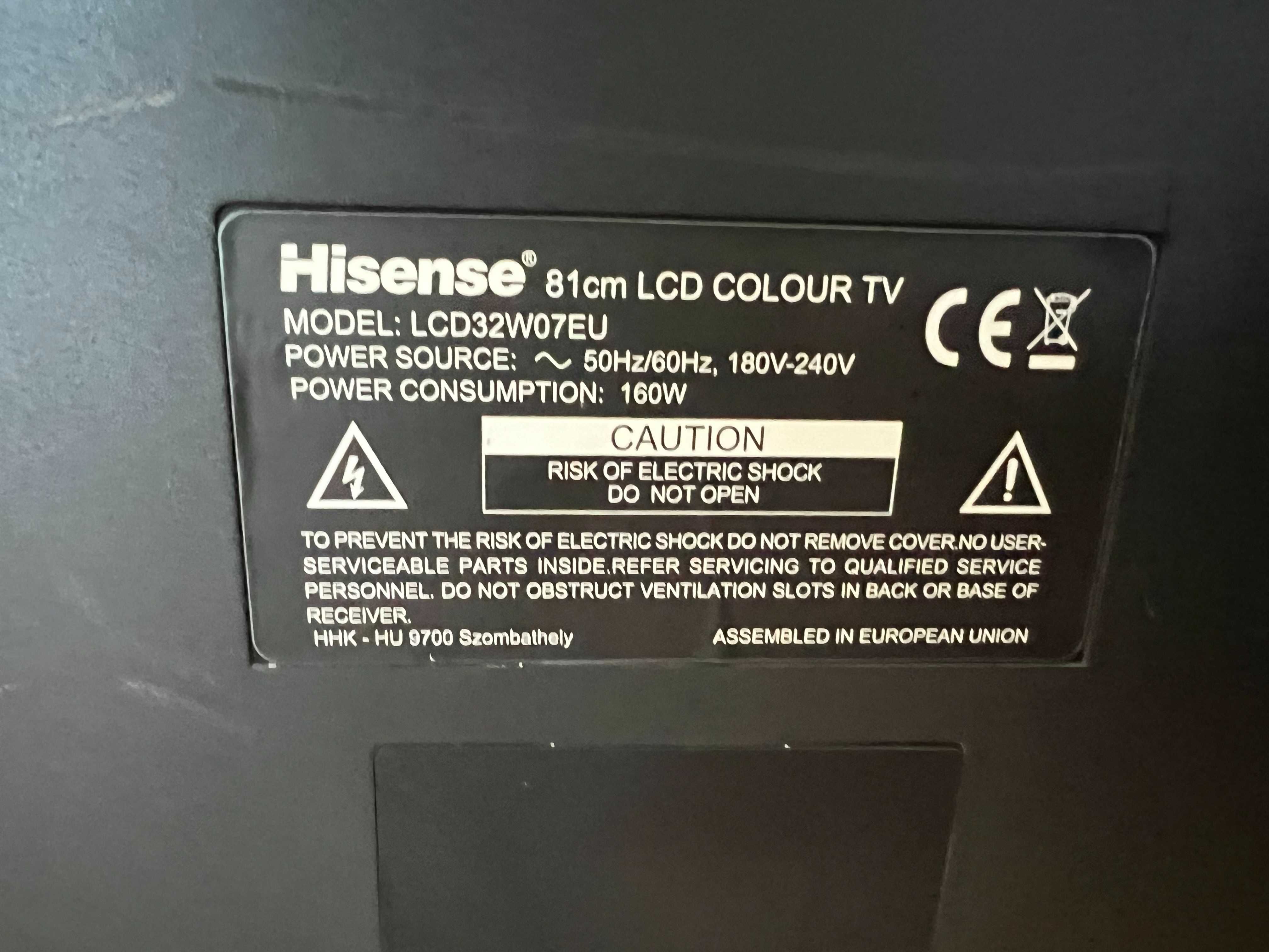 Телевізор Hisense LCD 32W07EU