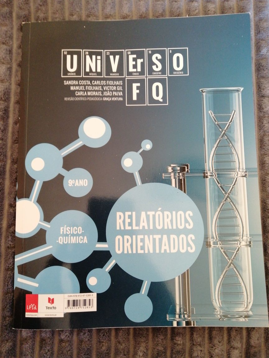 Cadernos de atividade - Fisico-Quimica 9°ano (universo FQ) 2 em1*