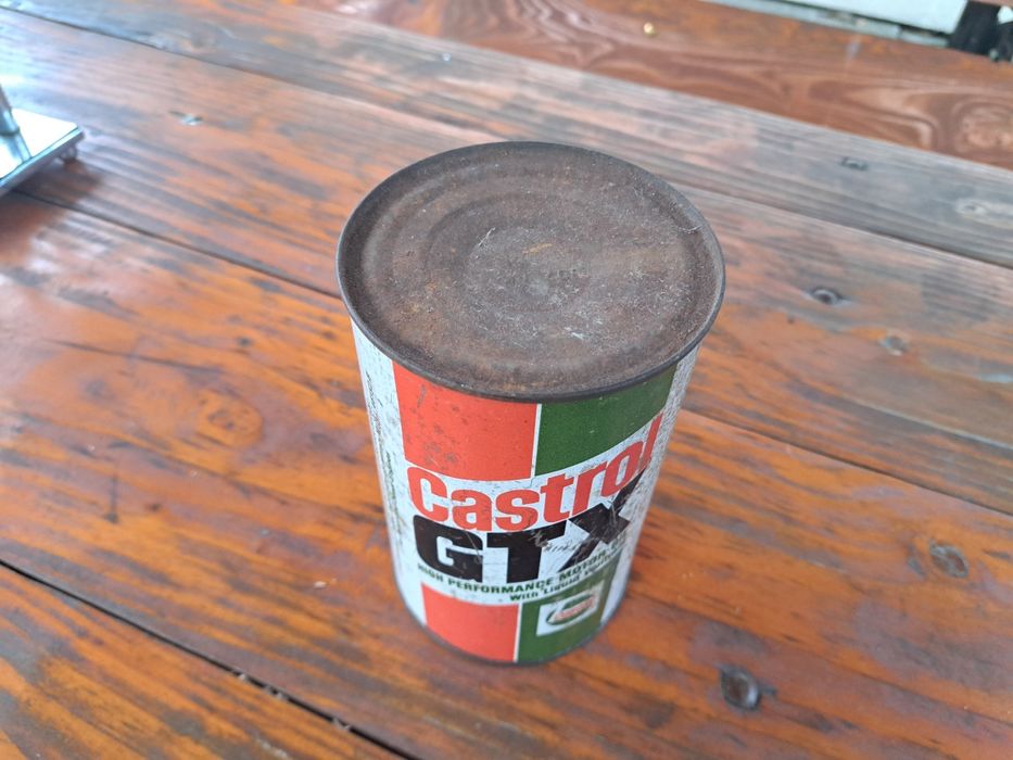 Stara zabytkowa puszka pojemnik castrol gtx 1l