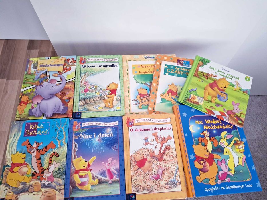 Kubuś Puchatek zestaw 9 książeczek z przygodami Kubusia Puchatka