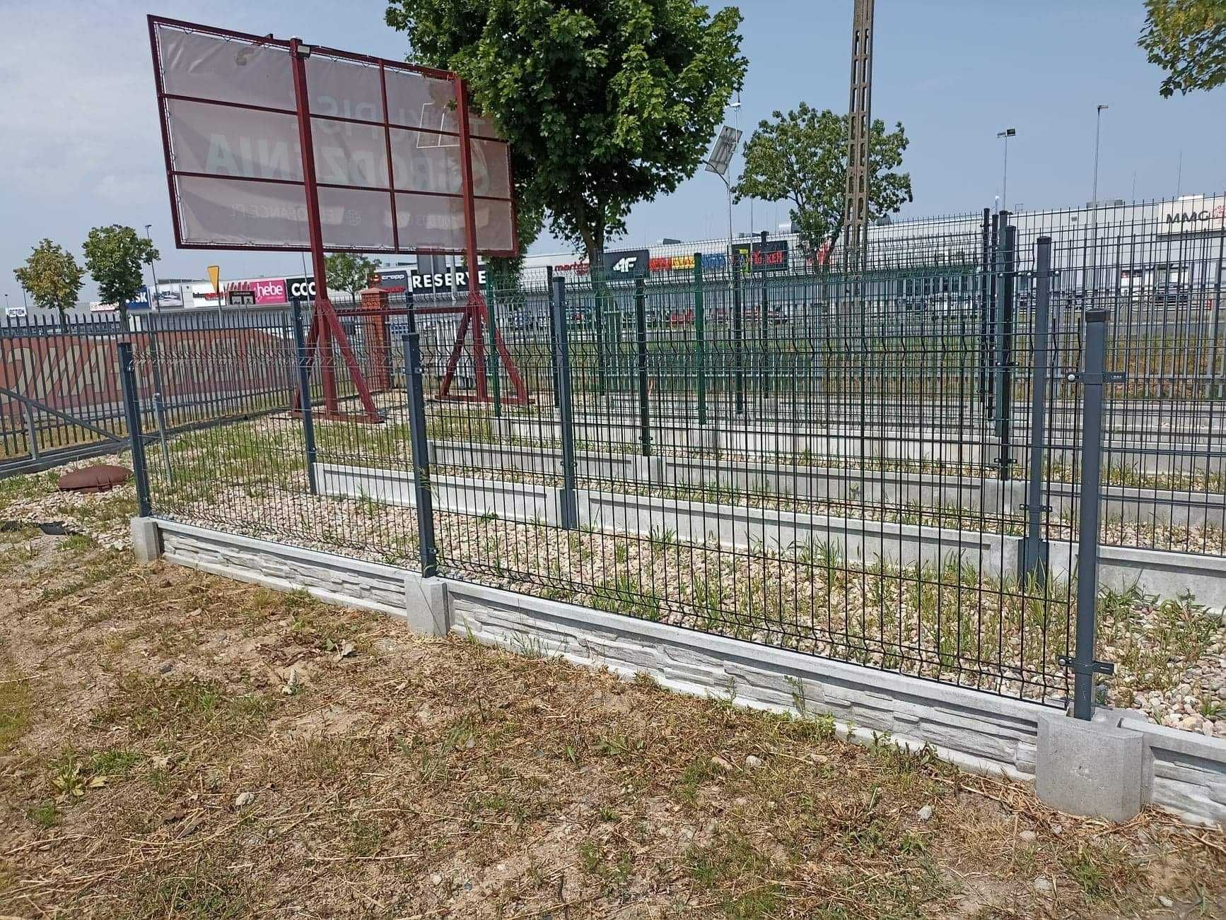 Ogrodzenia ogrodzenie panelowe panele słupki brama furtka płot palety