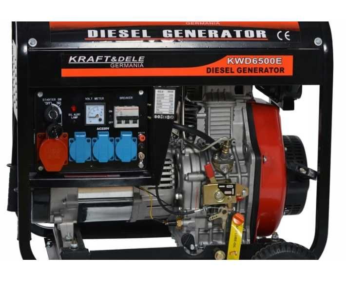 KRAFT&DELE generator prądotwórczy agregat DIESEL 6500W 400V  KD120