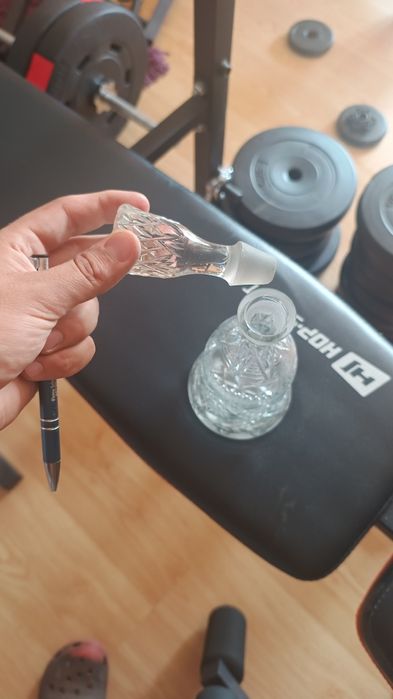 Karafka z prl szkło kryształ