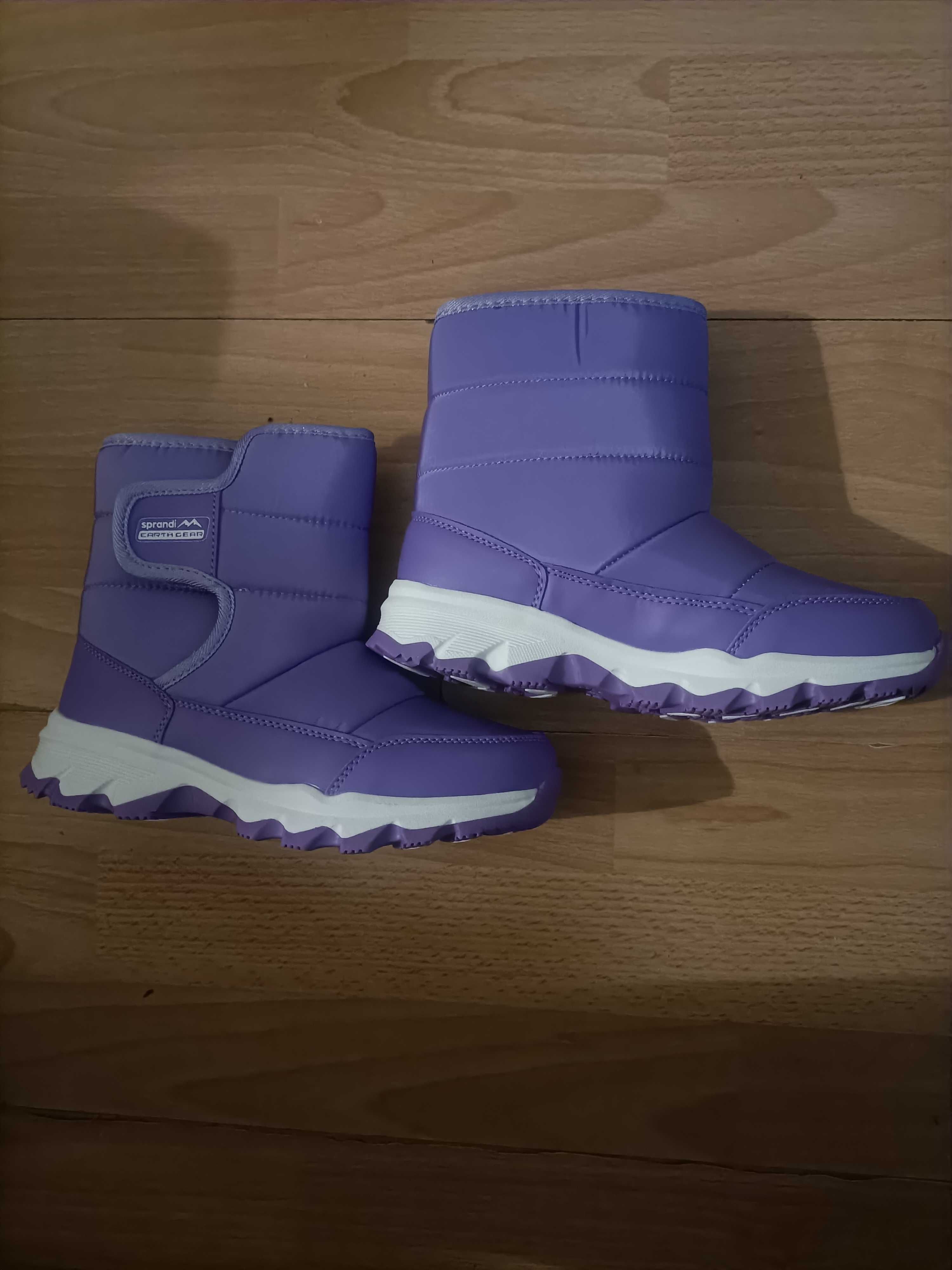 Sprandi buty fioletowe śniegowce 33
