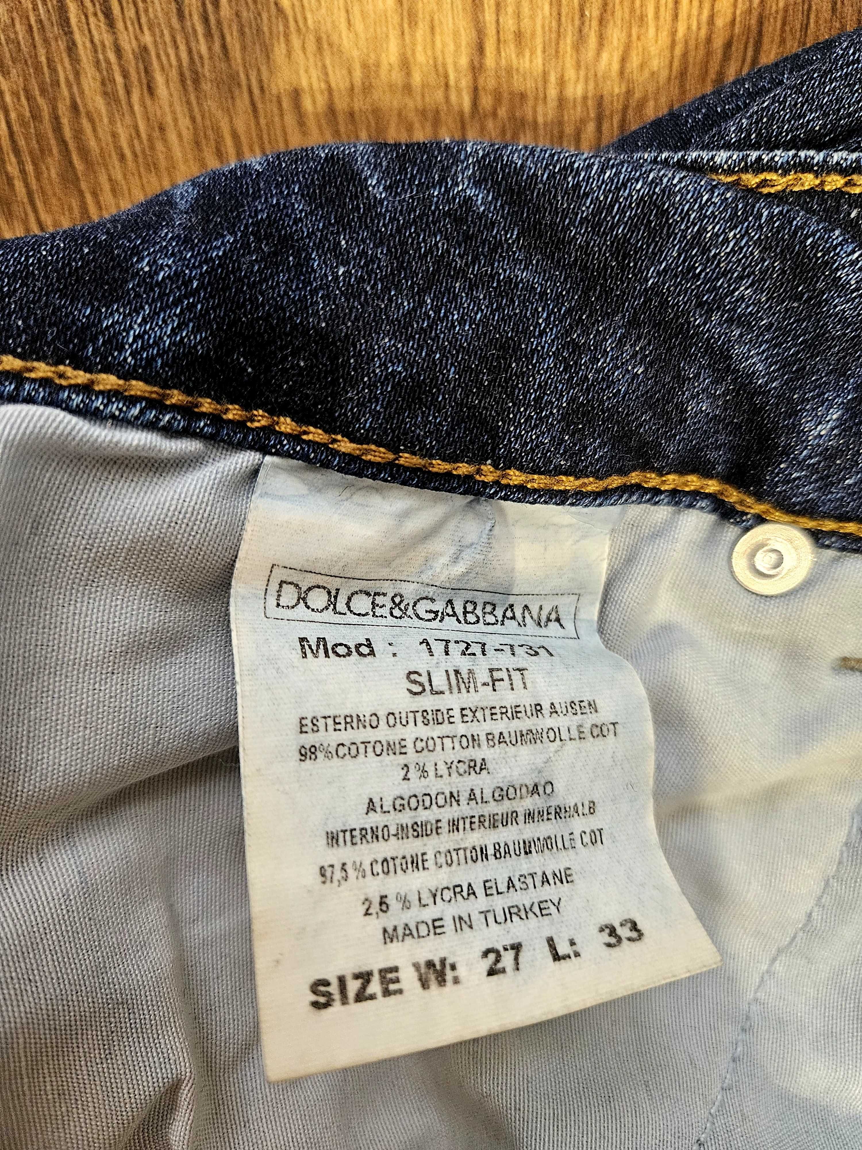 Dżinsy Dolce&Gabbana z niskim stanem