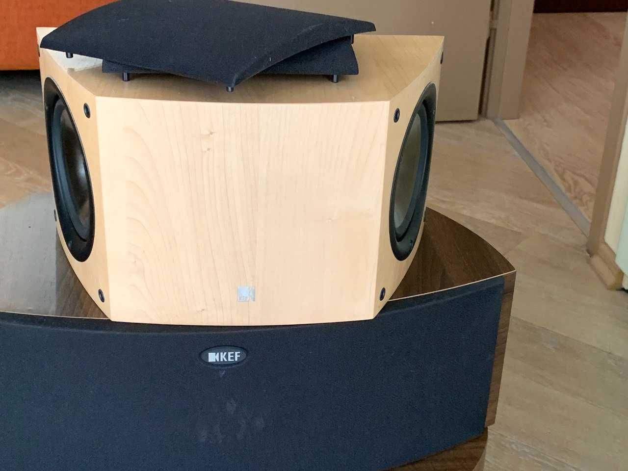 Домашний кинотеатр: акустика Kef iQ60c PSW2500, ресивер Marantz SR6003