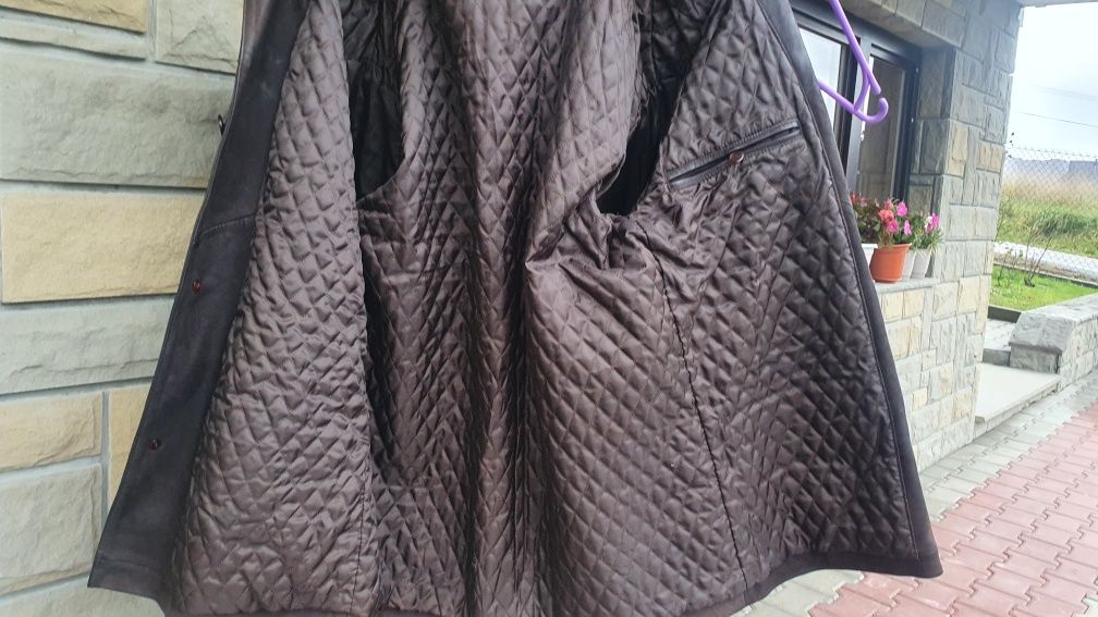 Skórzana kurtka  męska marynarka Adidas rozmiar L- XL