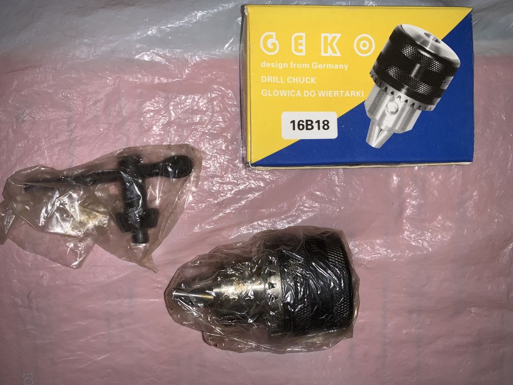 Патрон для дриля дреля B18 -16 мм ключ GEKO G00542
