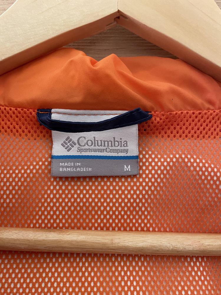 Granatowa kurtka przeciwdeszczowa Columbia rozm. M unisex