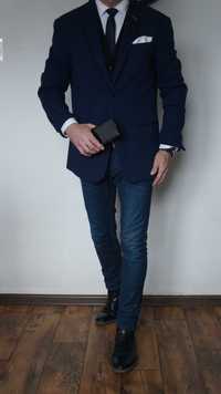 Blezer/Marynarka Sportowa Jack & Jones Roz. 52 Granat Fit