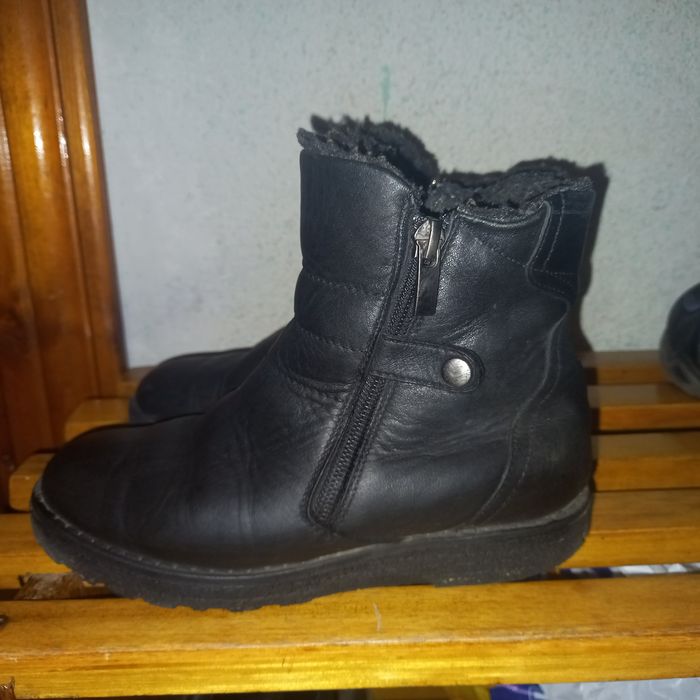Шкіряні черевики зимові