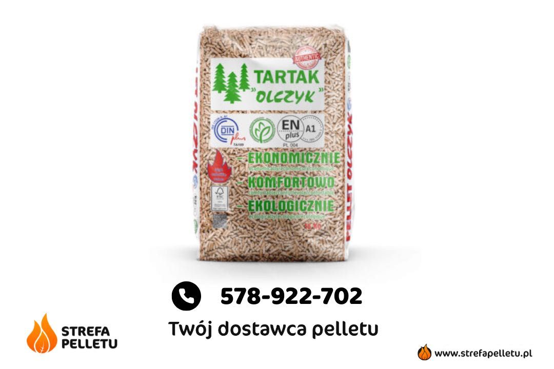 Pellet drzewny OLCZYK A1 dowozimy autem z windą