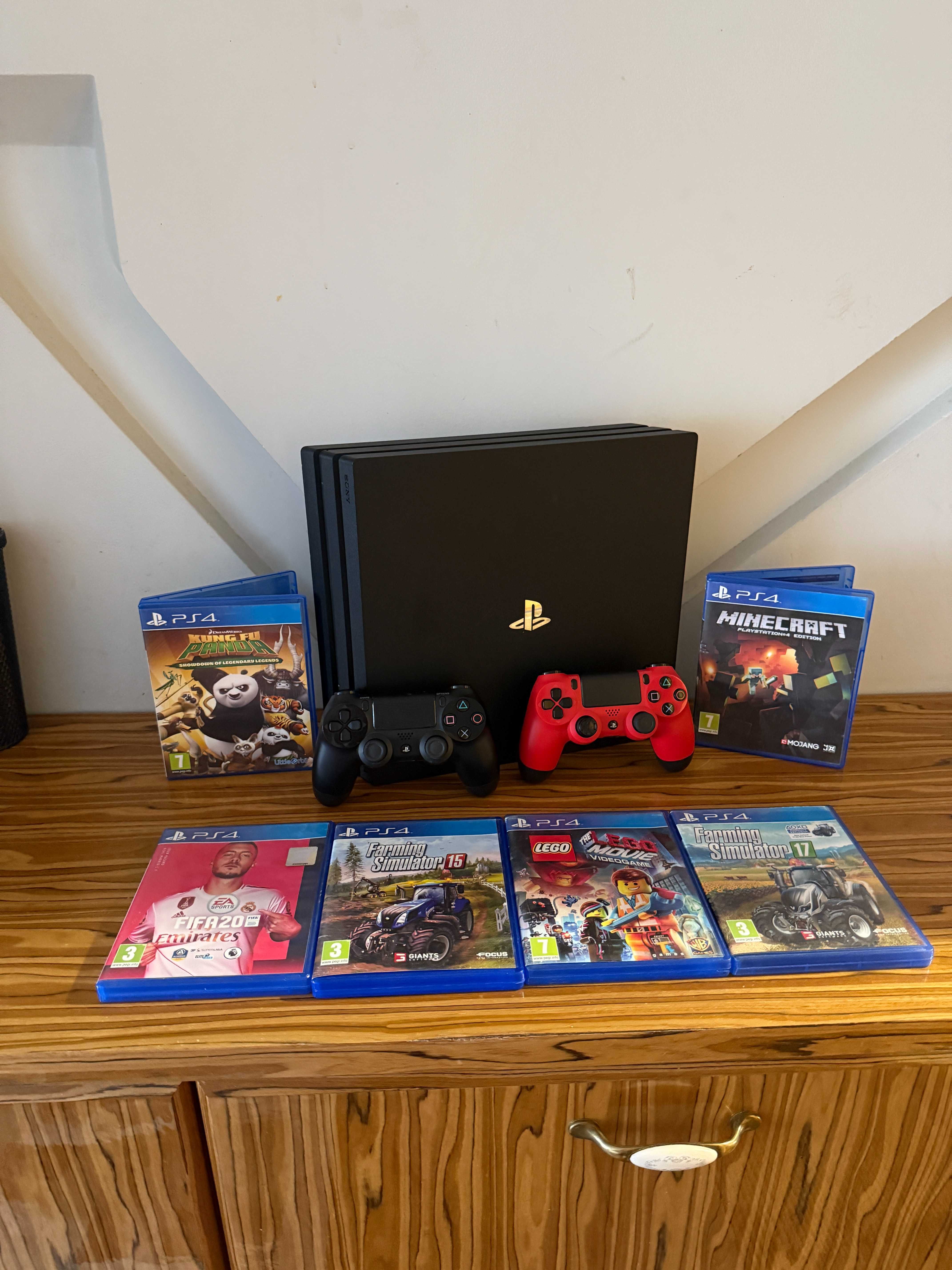 [PS4] Konsola PlayStation 4 Pro 1TB + 2 Pady + 6 Gier!