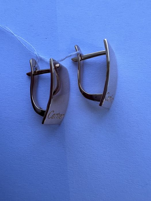 Золотые серьги Cartier красное золото 585 проба