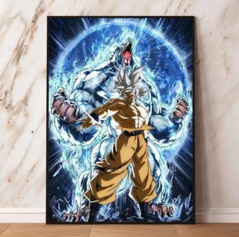 Плакат постер принт на холсте из аниме Драконий жемчуг Dragon Ball