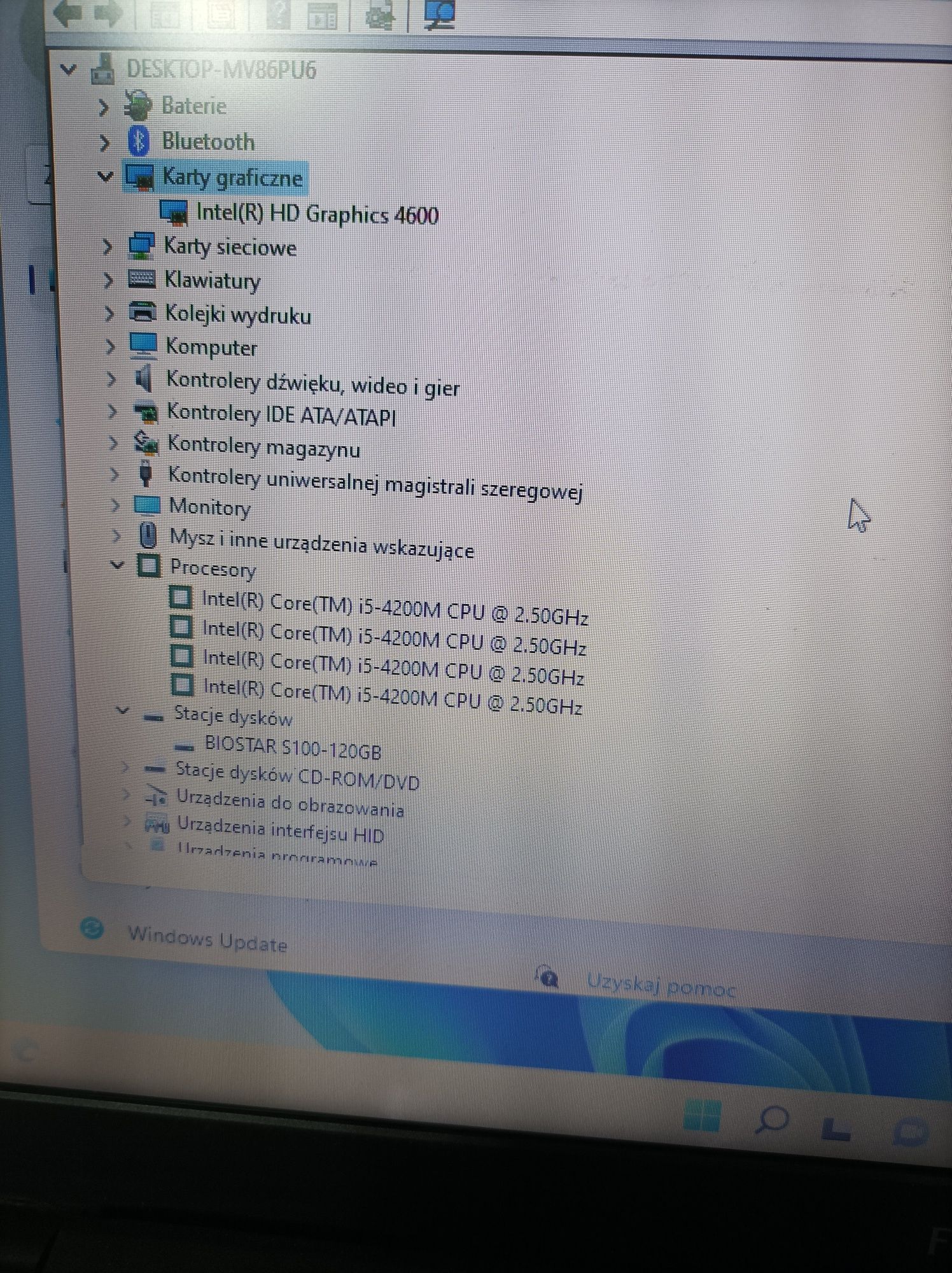 Laptop FUJITSU i5 4x2.50 8 GB RAM dysk ssd 120 GB 15,6 " Intel Core i5