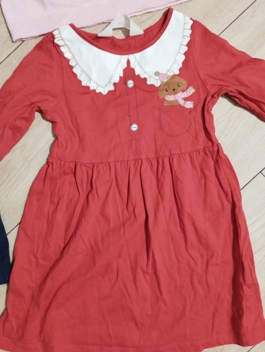 Nowy zestaw świąteczny sweterki sukienka bluzka h&m Mikołaj święta 98