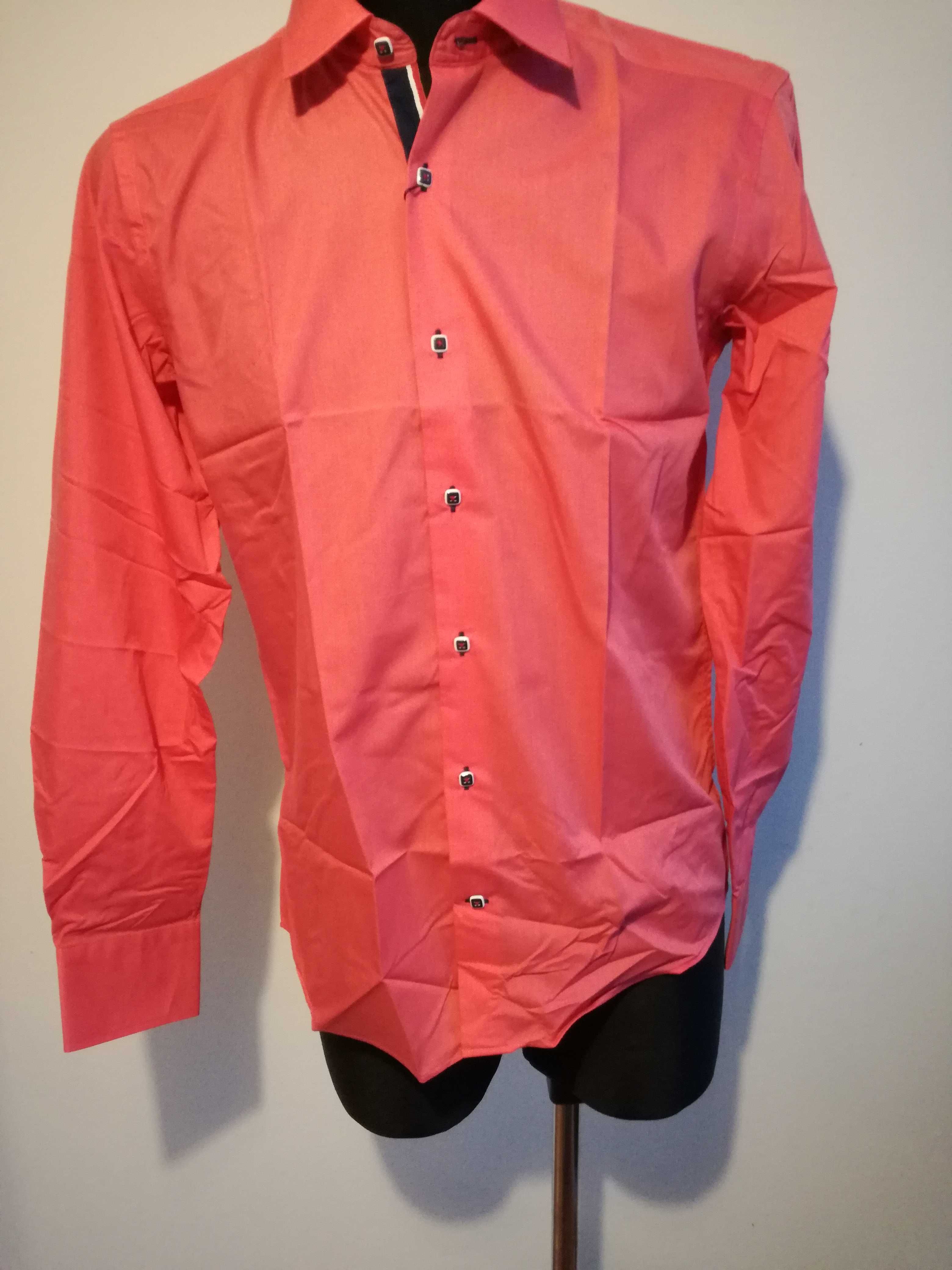 Koszula męska nowa 40 rozmiar z metką na 176-182 wzrost czerwona