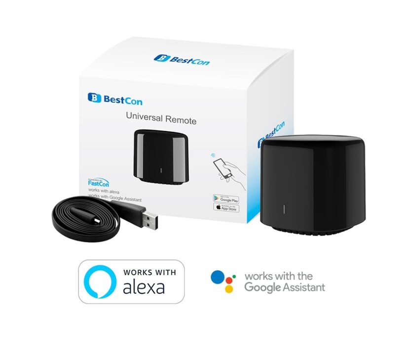 Broadlink BestCon RM4C Mini IR Controller R Google Home / Alexa