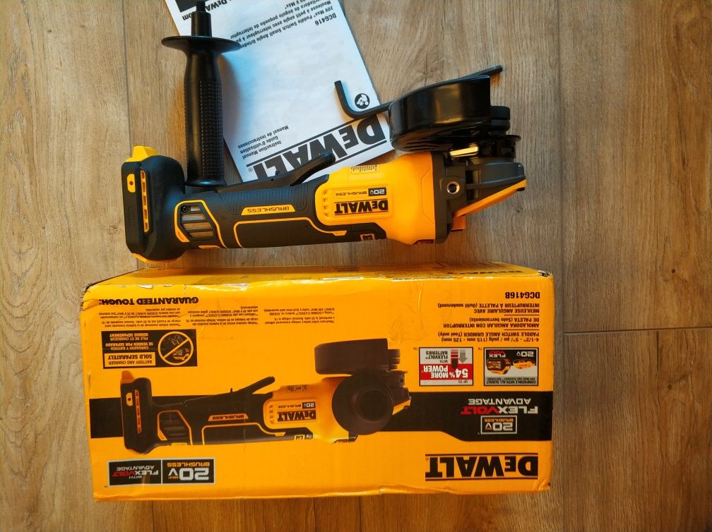 DeWALT аккумуляторная шлифмашинка  DCG416 ADVANTAGE FLEX VOLT болгарка