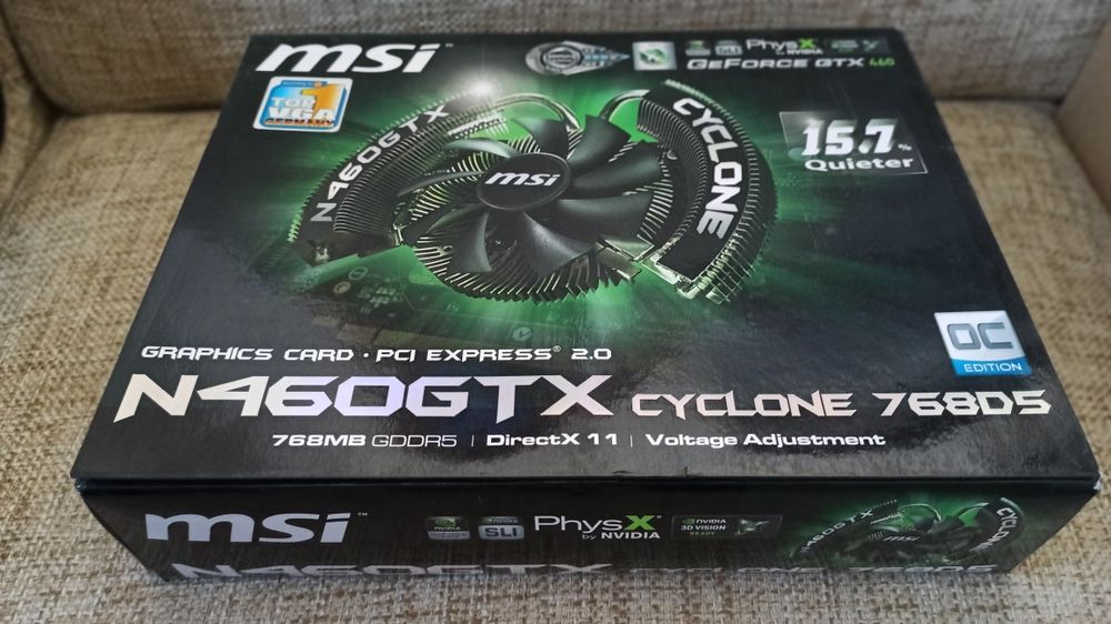 Karta graficzna MSI N460GTX Cyclone 768D5 OC Edition