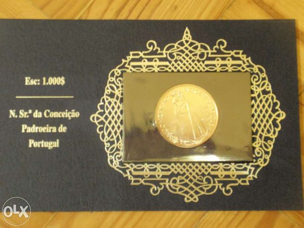 Moeda de prata de 1.000$00 N. srª da Conceição Padroeira de Portugal