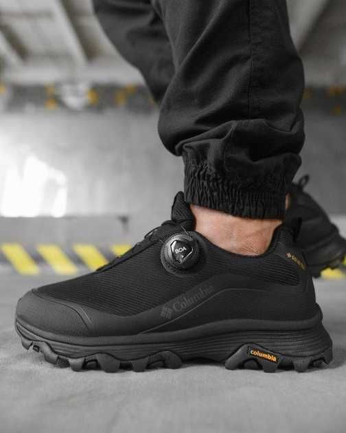 Чоловічі зимові кросівки на автозав'язці Gore-Tex  чорні
