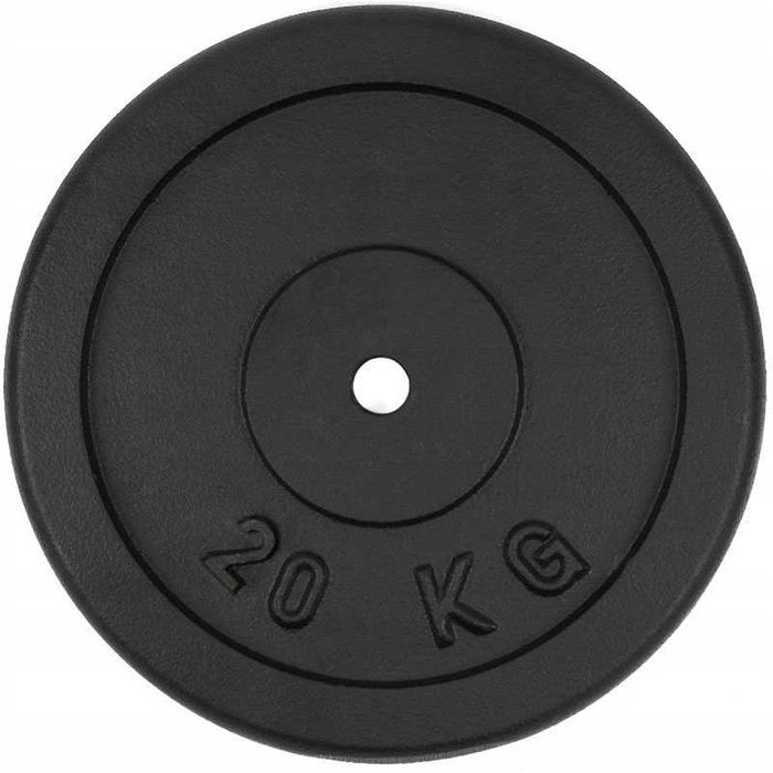 Talerz żeliwny 20kg obciążenie żeliwne 28mm krążek BD