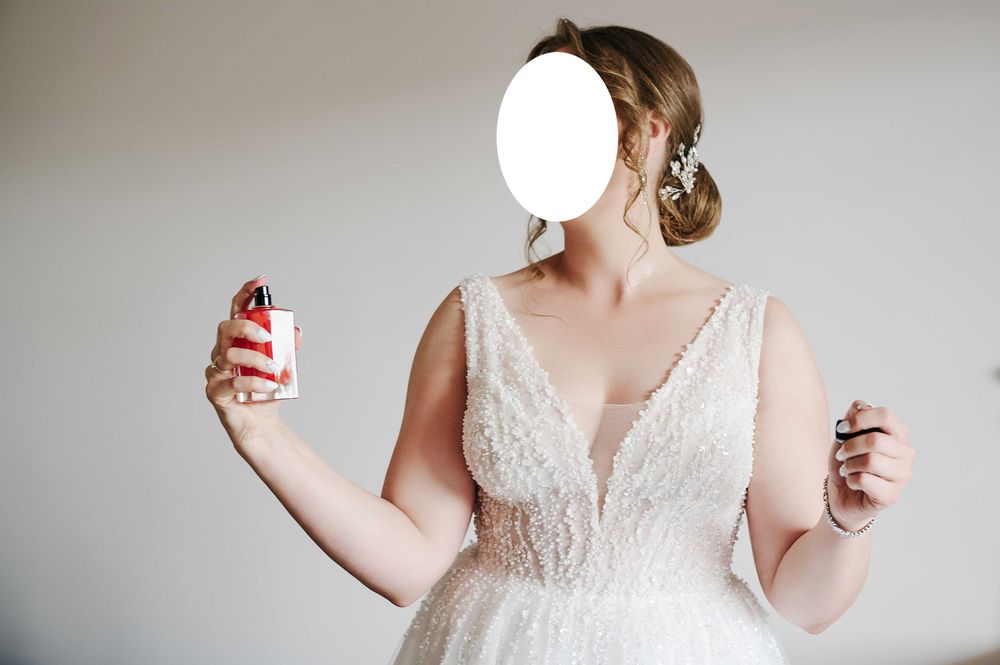 Suknia ślubna z perełkami rozm 42-44 wzrost 174 Warszawa